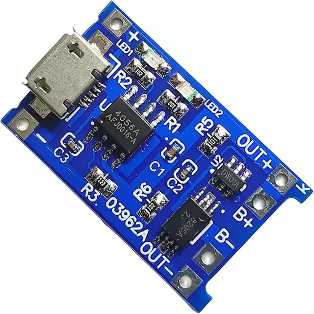 Tp4056 1a Li ion Battery Charging Board Micro Usb With Current Protection Bms